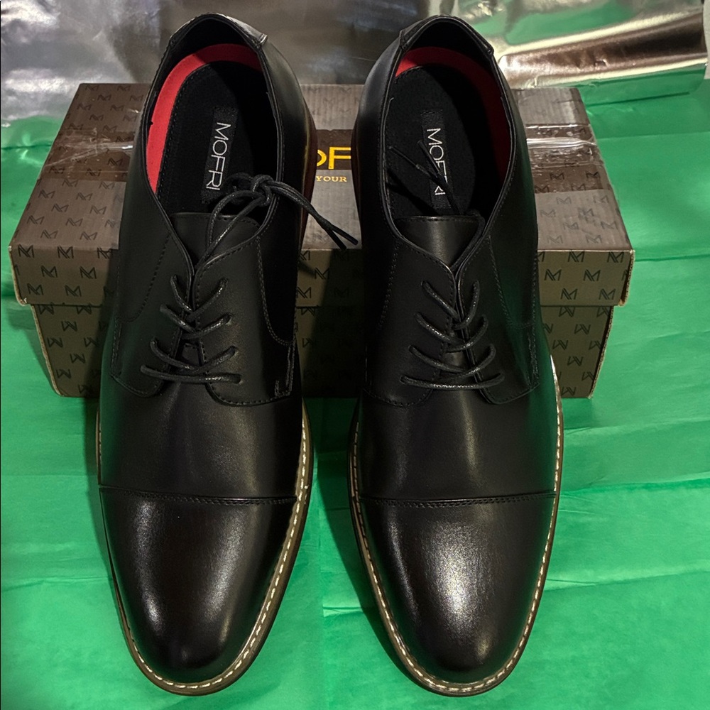 Elegant Black Leather Oxfords